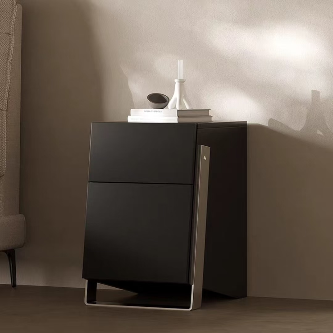 night stand modern Italian minimalist wooden storage OEM/ODM