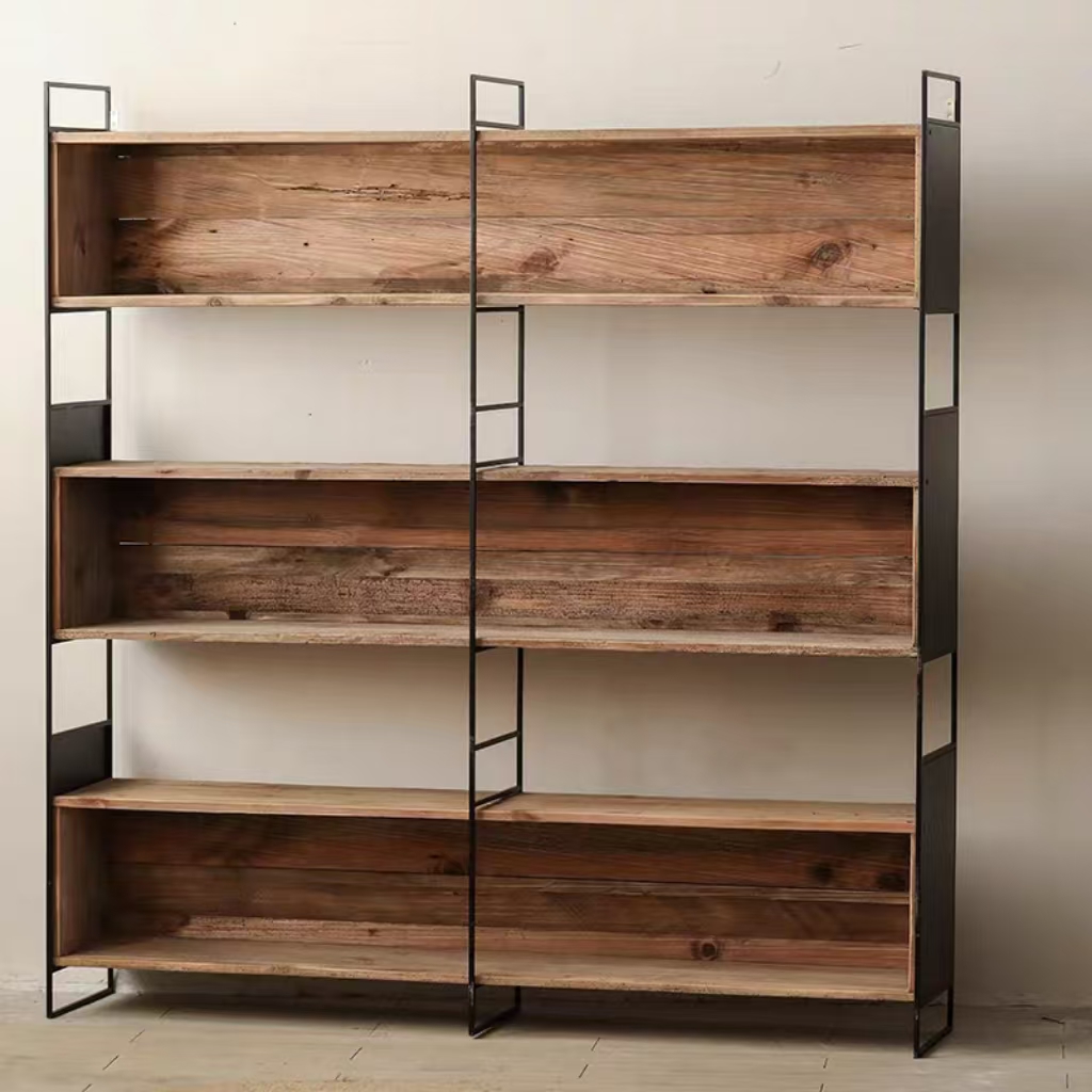 bookcase modern antique solid wood minimalist bookshelf OEM/ODM